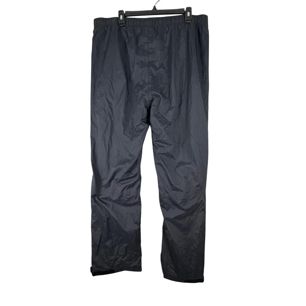 The North Face HyVent Rain Pants Mens XL Black Ripstop Waterproof Hiking Shell